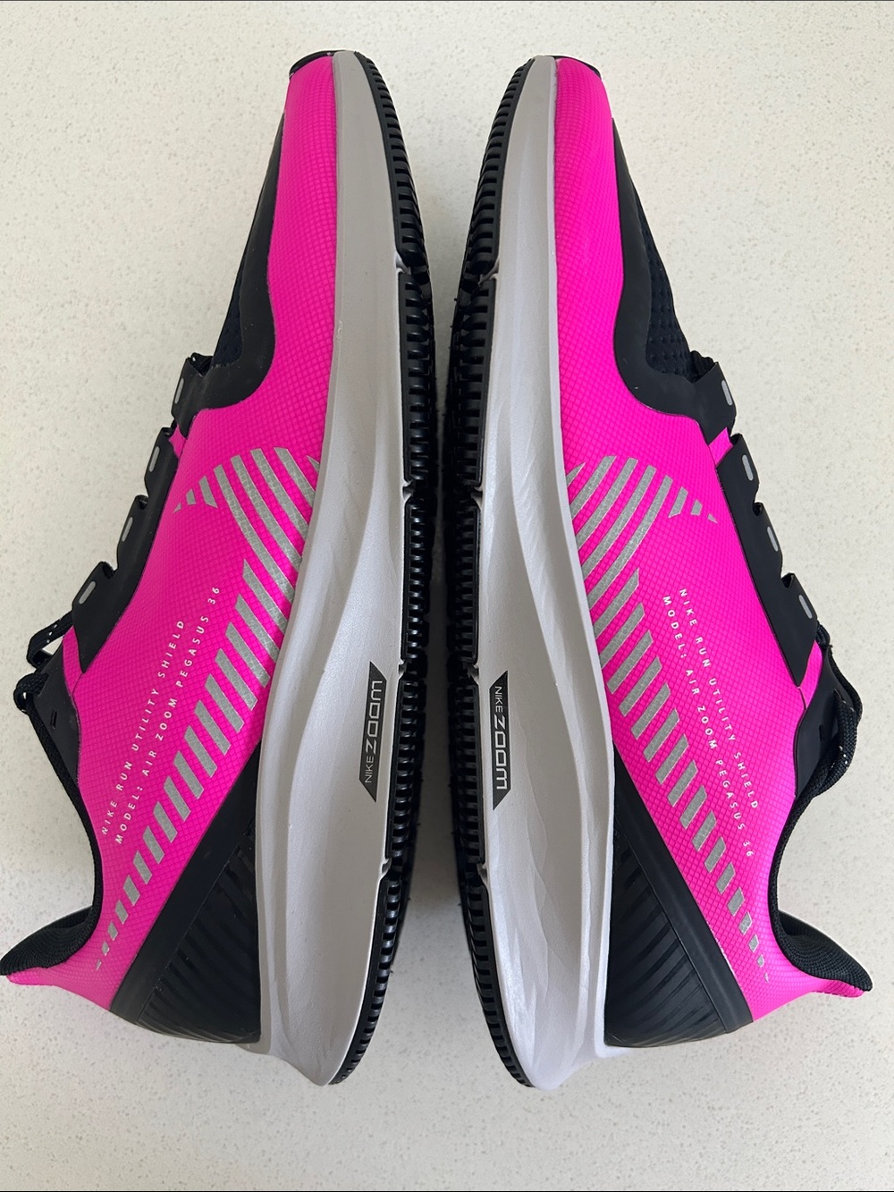 (WMNS) Nike Air Zoom Pegasus 36 Shield 'Fire Pink' AQ8006-600 no box size 8